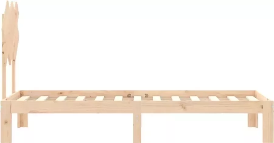 VidaXL -Bedframe-met-hoofdbord-massief-hout-2FT6-Small-Single - Foto 4