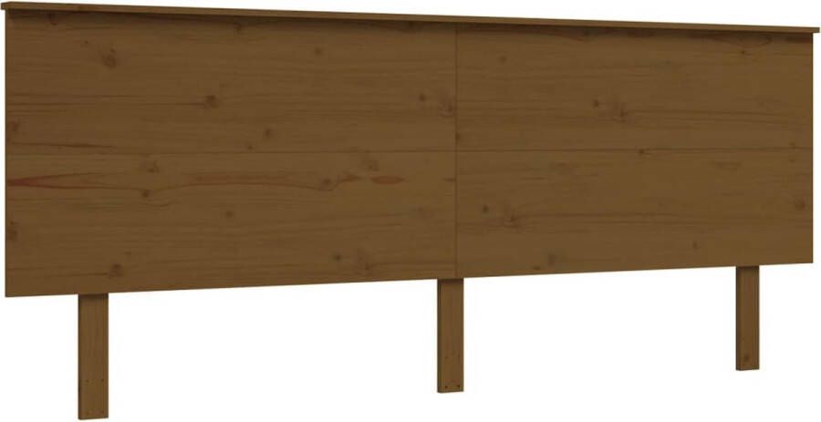 VidaXL -Seniorenbed-met-hoofdbord-massief-hout-honingbruin-200x200-cm - Foto 3