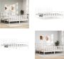 VidaXL Bedframe met hoofdbord massief hout wit 6 FT Super King Size Bedframe Bedframes Bed Tweepersoonsbed - Thumbnail 3