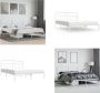 VidaXL Bedframe met hoofdbord metaal wit 160x200 cm Bedframe Bedframes Tweepersoonsbed Bed - Thumbnail 3