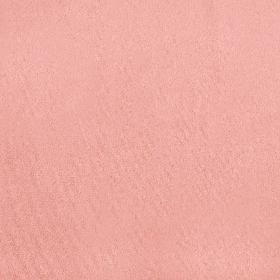VidaXL -Bedframe-met-hoofdeinde-fluweel-roze-90x190-cm