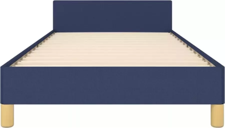 VidaXL -Bedframe-met-hoofdeinde-stof-blauw-90x200-cm - Foto 7