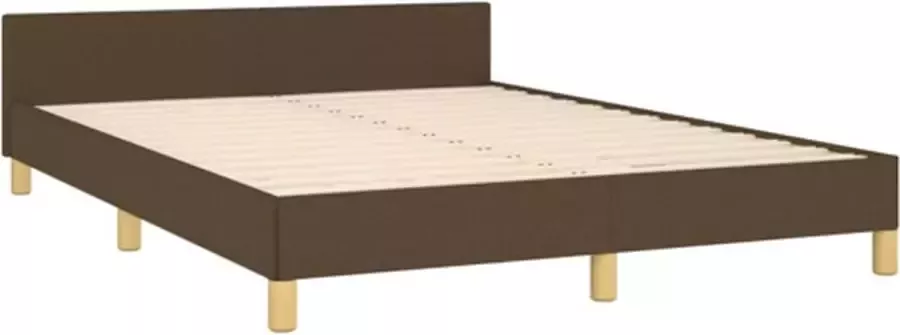 VidaXL -Bedframe-met-hoofdeinde-stof-donkerblauw-140x190-cm - Foto 3