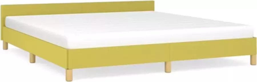 VidaXL -Bedframe-met-hoofdeinde-stof-groen-180x200-cm - Foto 7
