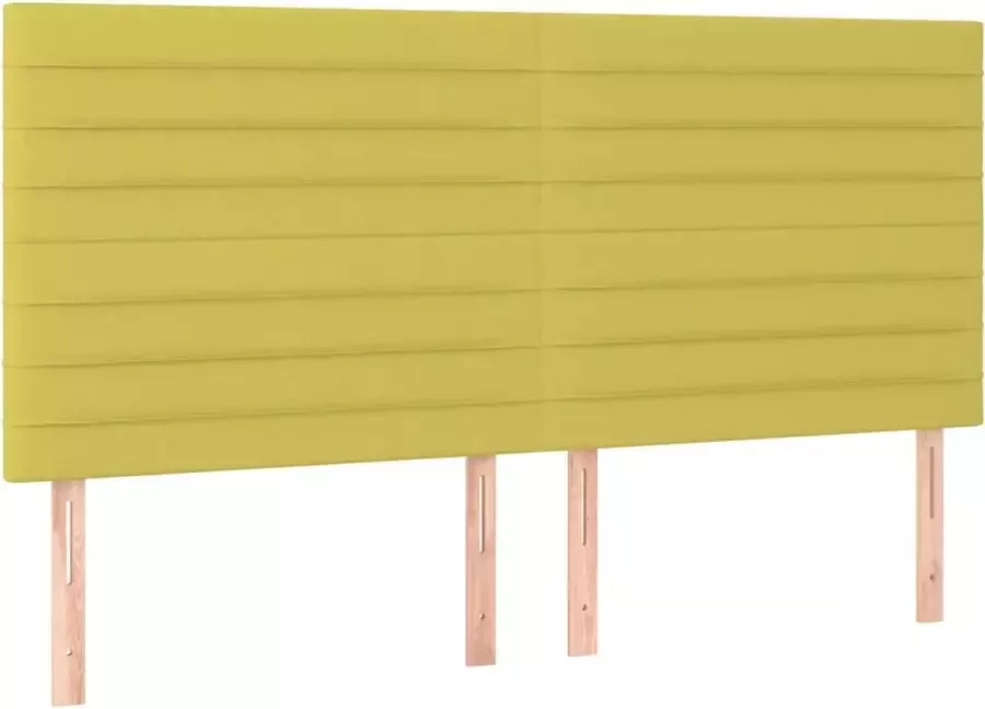 VidaXL -Bedframe-met-hoofdeinde-stof-groen-180x200-cm - Foto 4