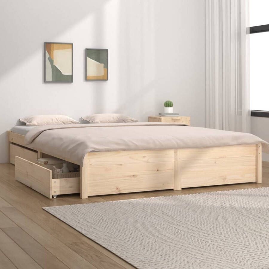 VidaXL -Bedframe-met-lades-140x190-cm