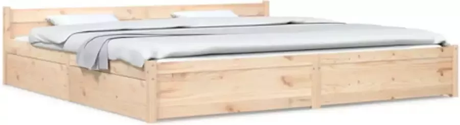 VidaXL -Bedframe-met-lades-wit-180x200-cm-Super-King-Size - Foto 3