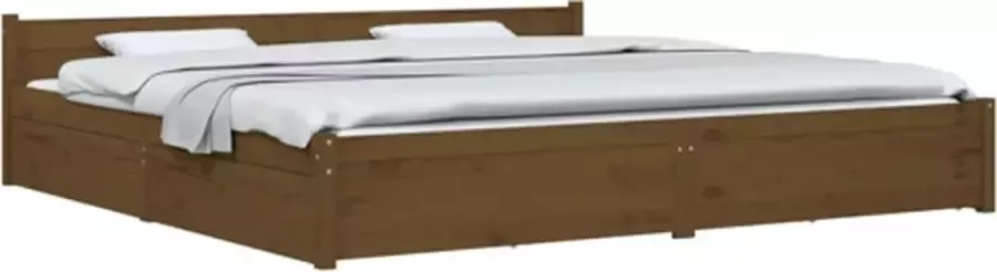 VidaXL -Bedframe-met-lades-honingbruin-180x200-cm-6FT-Super-King - Foto 6