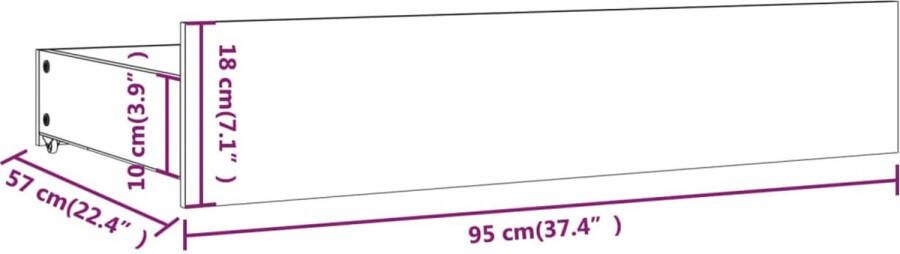 VidaXL -Bedframe-met-lades-honingbruin-180x200-cm-6FT-Super-King - Foto 4