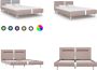 VidaXL Bedframe met LED kunstleer cappuccino 140x200 cm Bedframe Bedframes Bed Bedden - Thumbnail 2