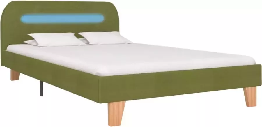 VidaXL -Bedframe-met-LED-stof-groen-120x200-cm - Foto 2