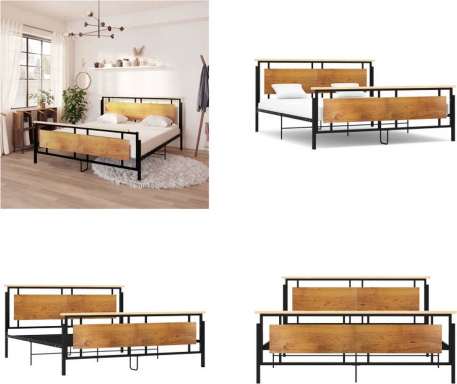 VidaXL Bedframe metaal 180x200 cm Bedframe Bed Frame Bed Frames