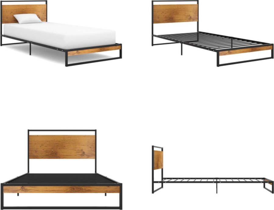 vidaXL Bedframe metaal 90x200 cm Bedframe Bed Frame Bed Frames