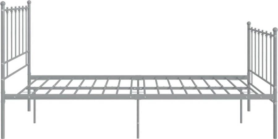 VidaXL -Bedframe-metaal-grijs-120x200-cm - Foto 4