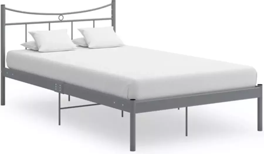 VidaXL -Bedframe-metaal-grijs-120x200-cm - Foto 5