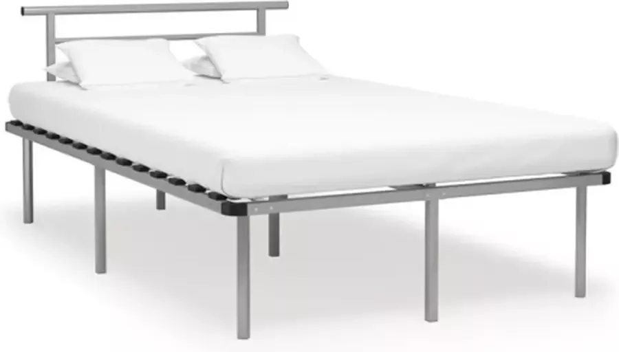 VidaXL -Bedframe-metaal-grijs-120x200-cm - Foto 3