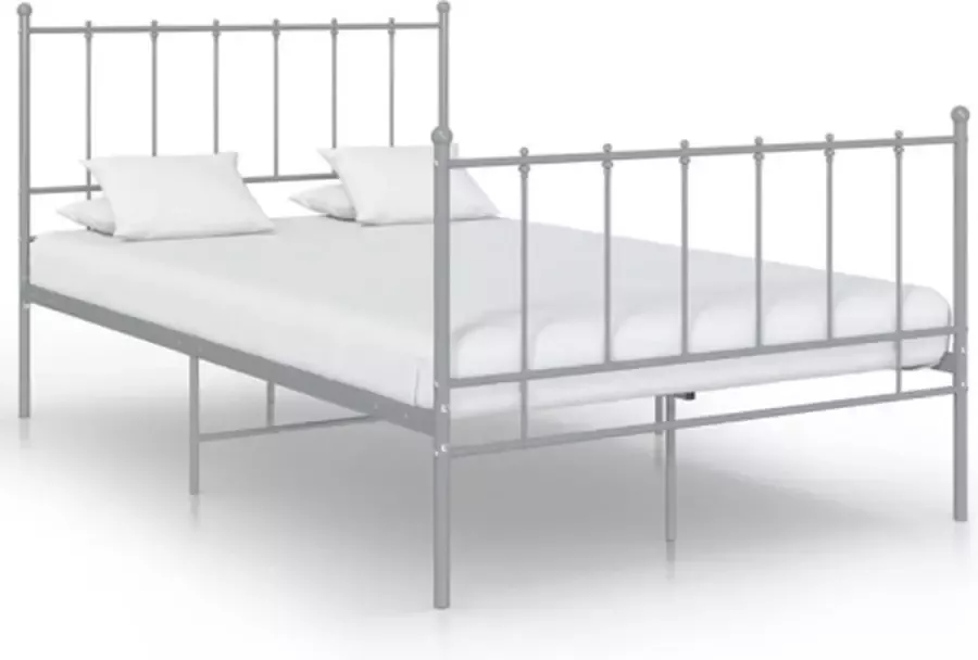 VidaXL -Bedframe-metaal-grijs-120x200-cm - Foto 5