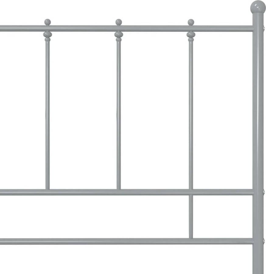 VidaXL -Bedframe-metaal-grijs-120x200-cm