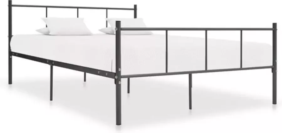 VidaXL Bedframe metaal grijs 120x200 cm