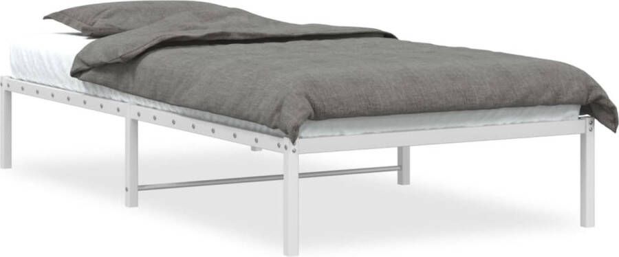 VidaXL -Bedframe-metaal-wit-100x190-cm - Foto 3