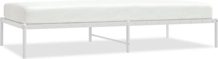 VidaXL -Bedframe-metaal-wit-100x200-cm