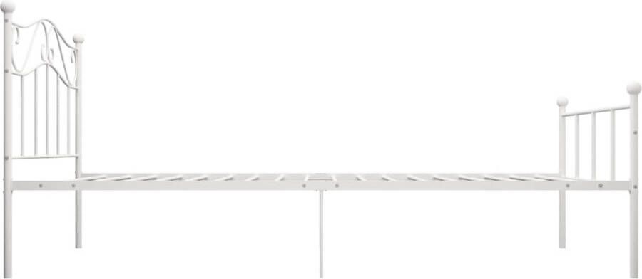 VidaXL -Bedframe-metaal-wit-100x200-cm - Foto 3