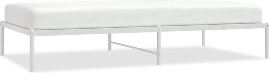 VidaXL -Bedframe-metaal-wit-107x203-cm - Foto 2