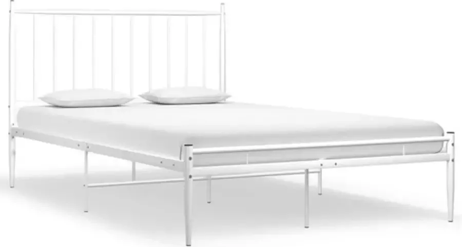 VidaXL -Bedframe-metaal-wit-120x200-cm - Foto 3