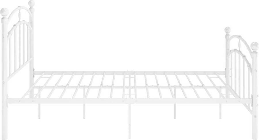 VidaXL -Bedframe-metaal-wit-120x200-cm - Foto 3