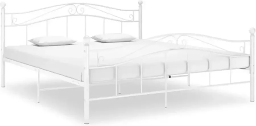 VidaXL -Bedframe-metaal-wit-180x200-cm - Foto 3