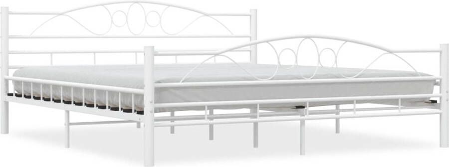 VidaXL -Bedframe-metaal-wit-180x200-cm - Foto 6