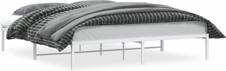 VidaXL -Bedframe-metaal-wit-180x200-cm - Foto 3