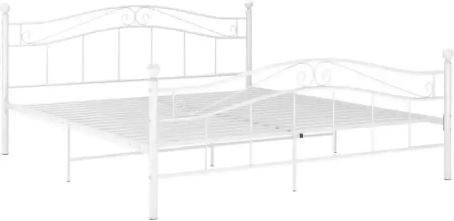 VidaXL -Bedframe-metaal-wit-180x200-cm - Foto 2