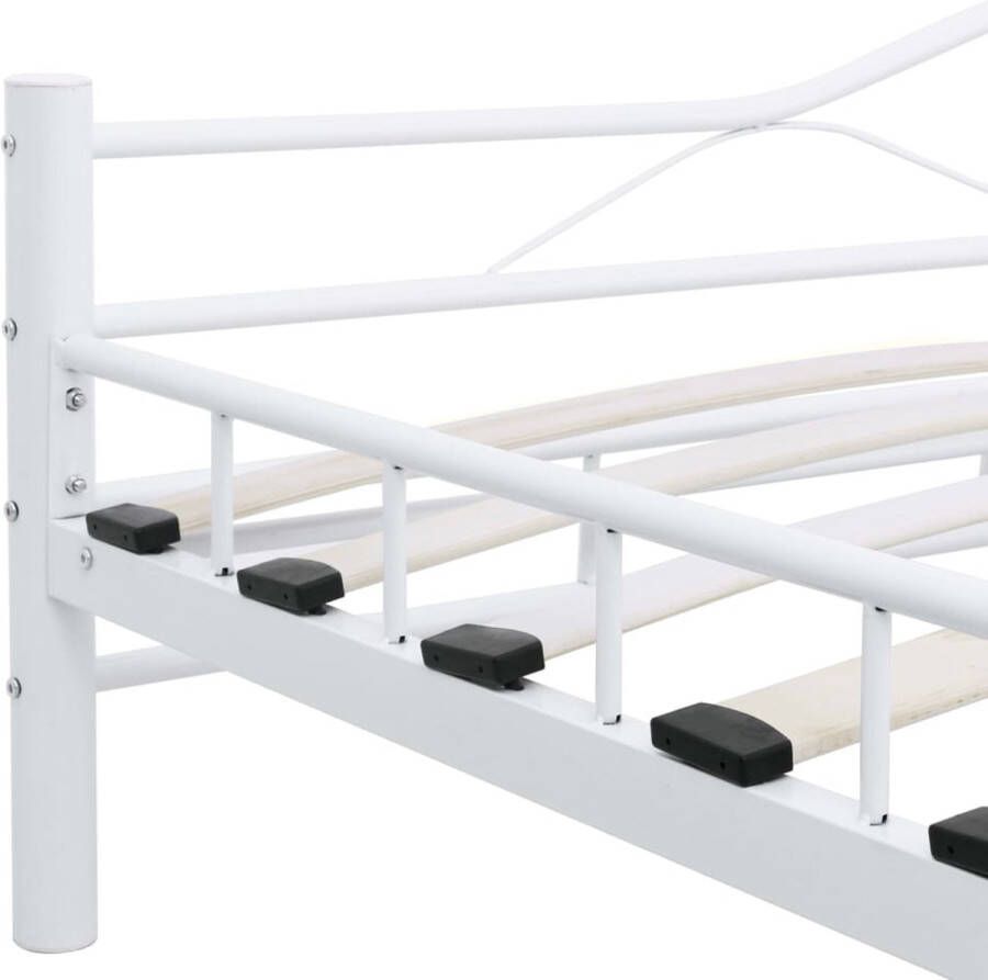 VidaXL -Bedframe-metaal-wit-180x200-cm - Foto 2