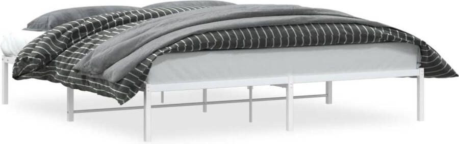 VidaXL -Bedframe-metaal-wit-183x213-cm - Foto 3
