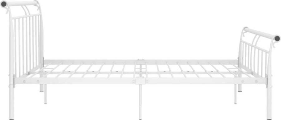 VidaXL -Bedframe-metaal-wit-200x200-cm - Foto 2