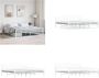 VidaXL Bedframe metaal wit 200x200 cm Bedframe Bedframes Tweepersoonsbed Tweepersoonsbedden - Thumbnail 1