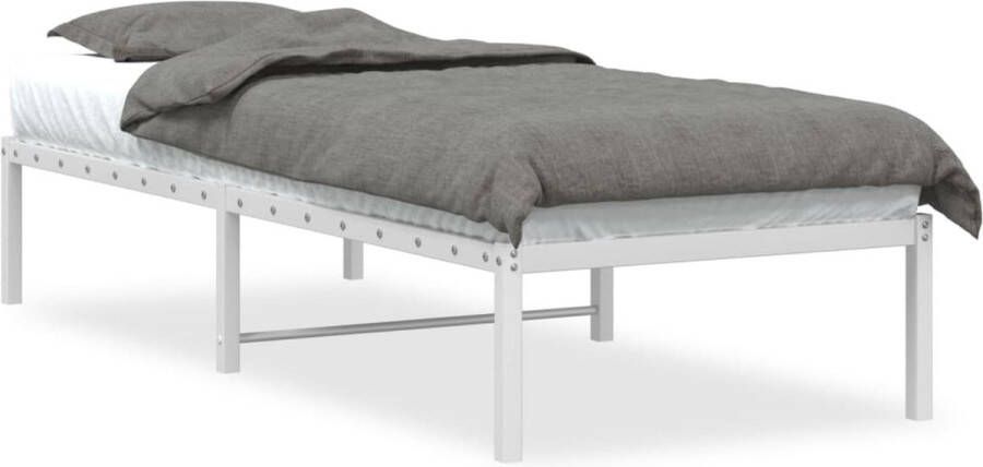 VidaXL -Bedframe-metaal-wit-80x200-cm - Foto 3