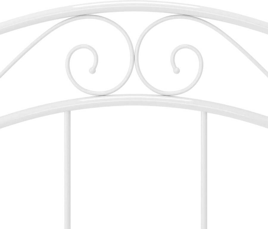 VidaXL -Bedframe-metaal-wit-90x200-cm - Foto 2