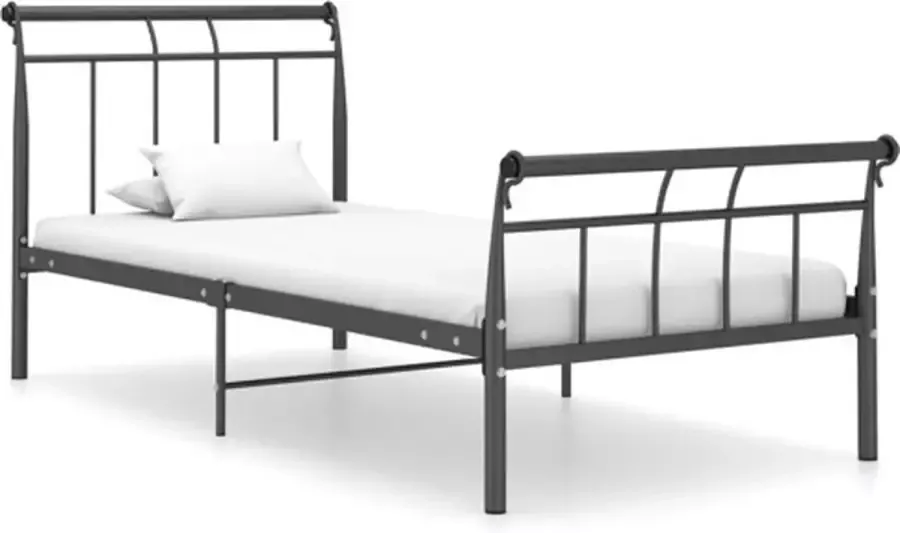 VidaXL -Bedframe-metaal-zwart-100x200-cm - Foto 3