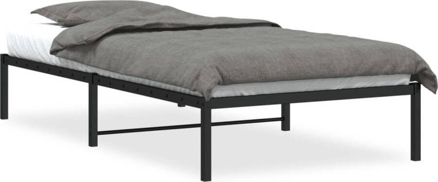 VidaXL -Bedframe-metaal-zwart-100x200-cm - Foto 2