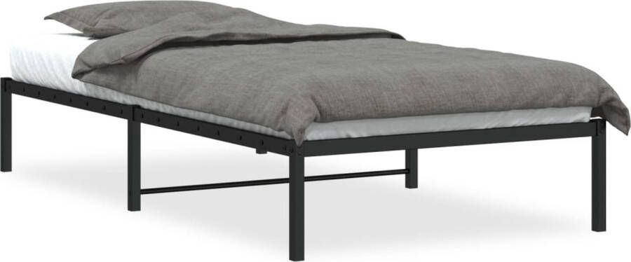 VidaXL -Bedframe-metaal-zwart-100x200-cm - Foto 8