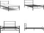 VidaXL Bedframe metaal zwart 100x200 cm Bedframe Bedframes Eenpersoonsbed Eenpersoonsbedden - Thumbnail 3