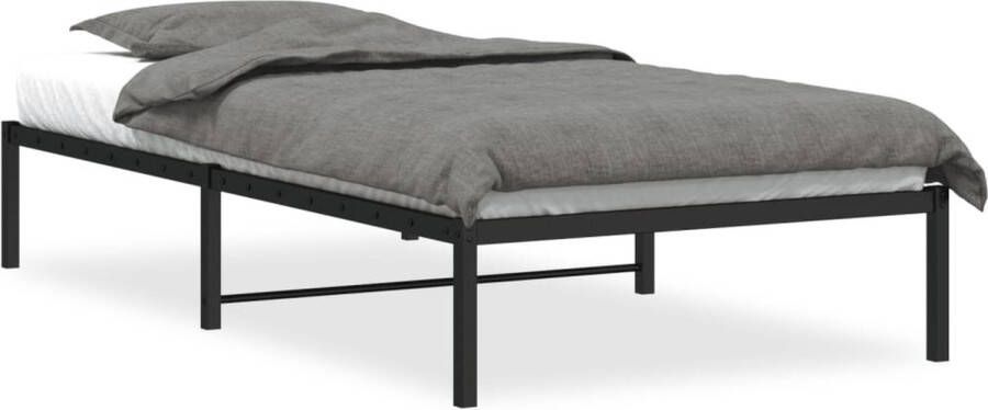 VidaXL -Bedframe-metaal-zwart-107x203-cm - Foto 3