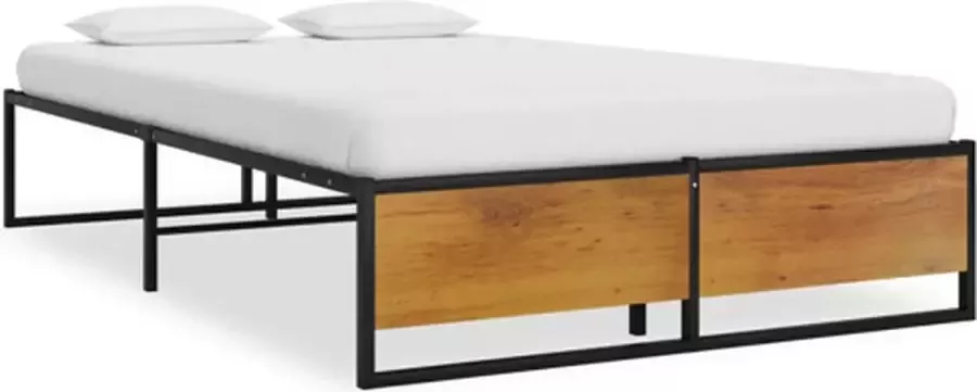 VidaXL -Bedframe-metaal-zwart-120x200-cm - Foto 2