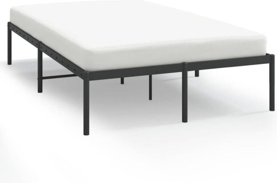 VidaXL -Bedframe-metaal-zwart-120x200-cm