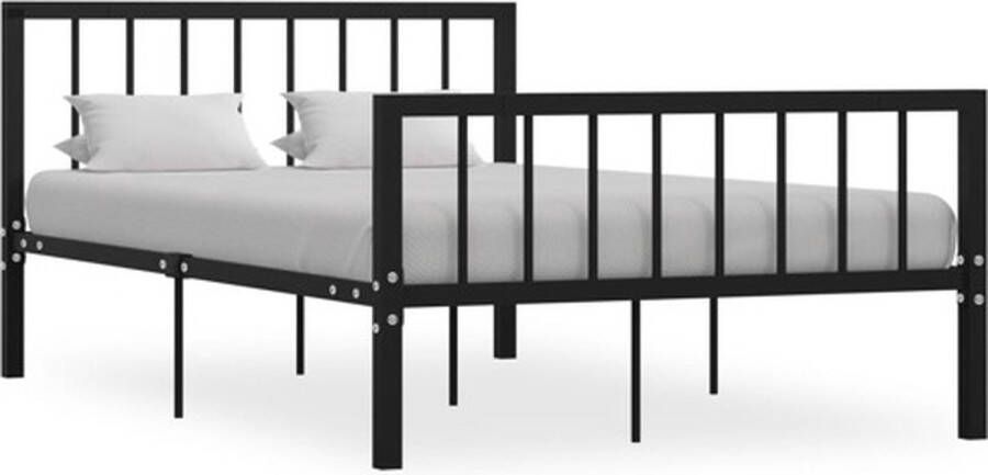VidaXL -Bedframe-metaal-zwart-120x200-cm - Foto 7