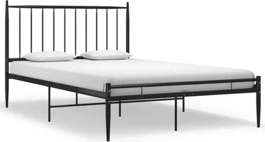 VidaXL Bedframe metaal zwart 120x200 cm - Foto 2