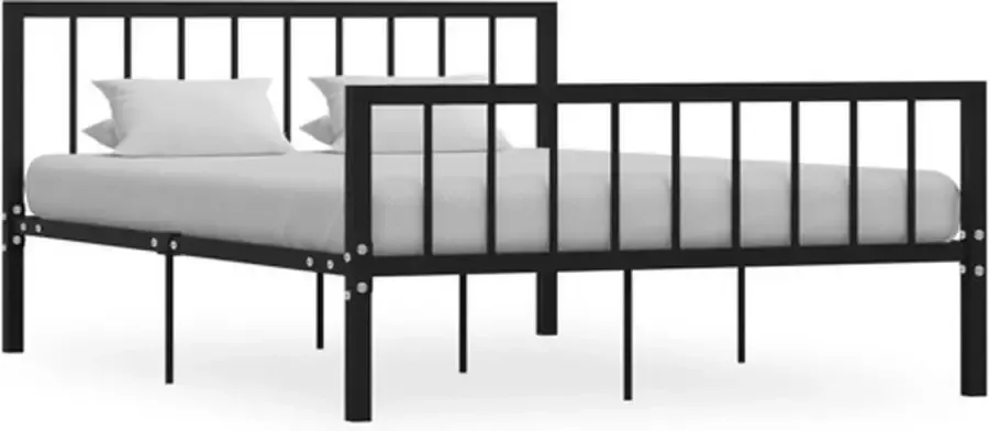 VidaXL -Bedframe-metaal-zwart-140x200-cm - Foto 3