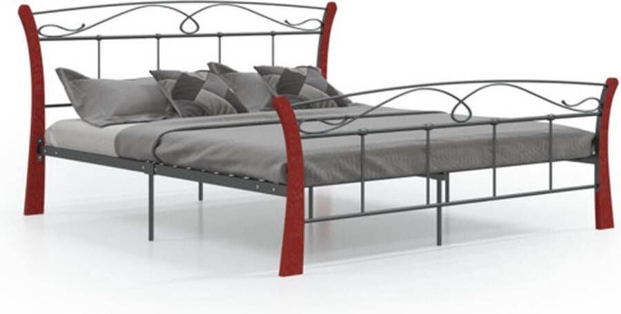 VidaXL -Bedframe-metaal-zwart-140x200-cm - Foto 7